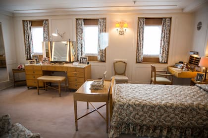 La habitación del Duque de Edimburgo, colindante con la de la reina.