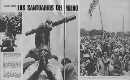 La producción de Osvaldo Dubini en Vietnam; más allá de las fotos de las modelos, el mundo continuaba convulsionado