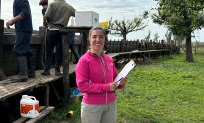 La productora Agustina Urdaniz