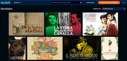 La programación de Qubit permite acceder al mejor cine de todos los tiempos en la comodidad de la propia casa.