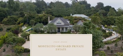 La propiedad en Montecito cuenta con piscina y está rodeada de vegetación (Amanda Marie & Co.)