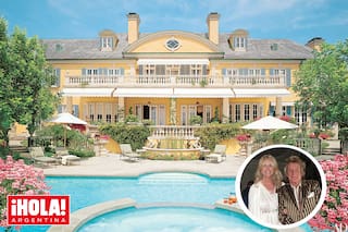 Las fotos de la fabulosa mansión que Rod Stewart vende en Los Ángeles: tiene 13 dormitorios y 19 baños
