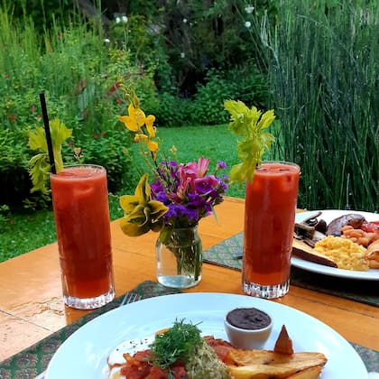 La propuesta de Home: maridar el Bloody Mary con su generoso brunch.