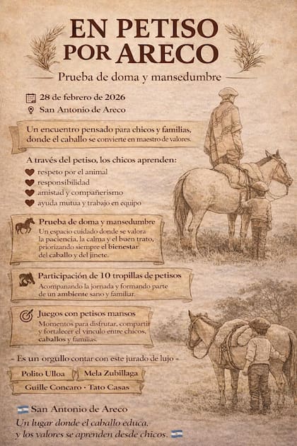 La propuesta la definieron como “Prueba de doma y mansedumbre”, donde el eje no está puesto en la competencia tradicional sino en el aprendizaje