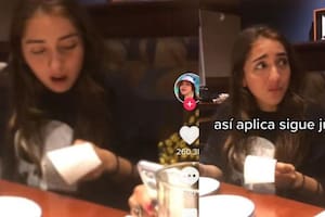 La protagonista de la historia sorprendida por la situación