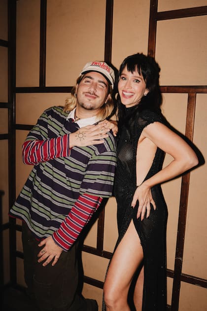 La protagonista de la noche junto a Nico Reydel, encargado de la organización de la party con su agencia Jecan Wecan