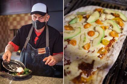 La protagonista es la pizza superliviana, crujiente y bien sabrosa.