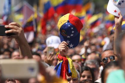 La protesta de ciudadanos de Venezuela