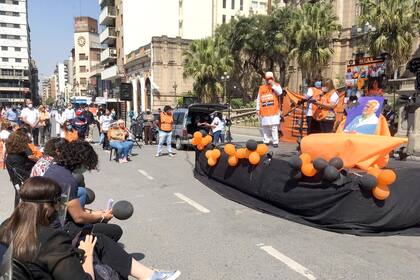 La protesta de los médicos tucumanos en las narices de la Casa Gobierno