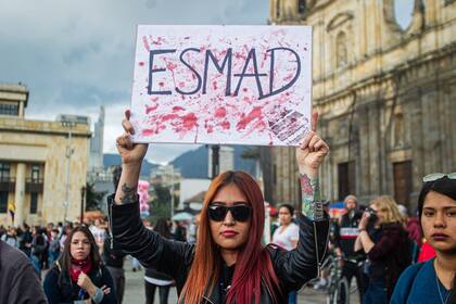 La protesta empezó por una reforma tributaria, pero ahora es, en parte, en contra del ESMAD.