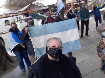 La protesta en El Calafate