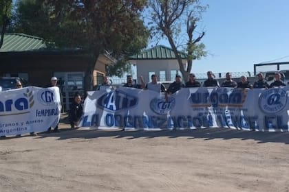 La protesta en Ferias del Norte en Salto, Buenos Aires