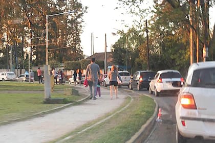 La protesta en Presidente Perón