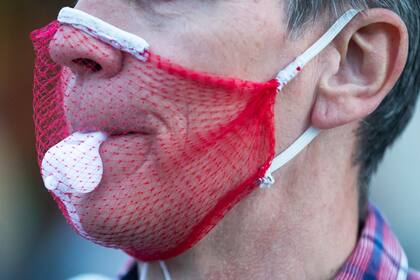 Muchos eligieron usar tapabocas sin funcionalidad en la marcha