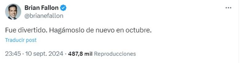 El asesor demócrata de Harris retó al partido de Trump para un nuevo cruce | Foto: Twitter El asesor demócrata de Harris retó al partido de Trump para un nuevo cruce | Foto: Twitter