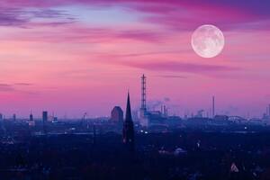 La próxima luna llena será Luna Rosada