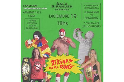 La próxima presentación de "Titanes en el ring" será el día 19 de diciembre