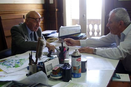 Los encuentros entre Clorindo y Andreani, para darle curso al proyecto del nuevo centro cultural