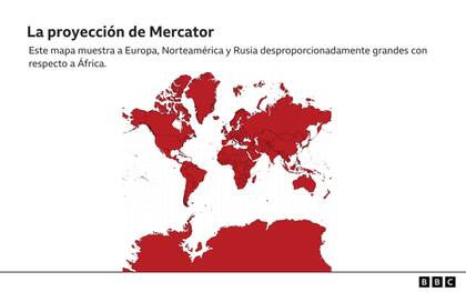 La proyección de Mercator.