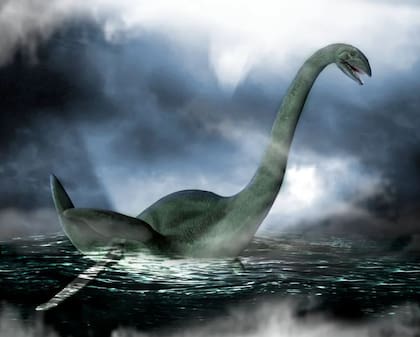 La proyección de cómo sería el monstruo, basado en un Elasmosaurus del período prehistórico, fue descartado