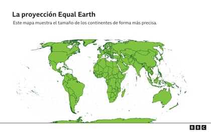 La proyección Equal Earth.