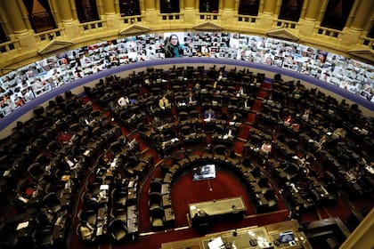 Vista del recinto durante la sesión remota