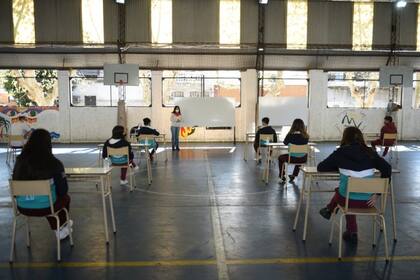 La prueba piloto se realizó en un colegio de Santos Lugares