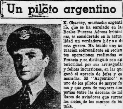 La publicación argentina Leo Plan, durante la Segunda Guerra Mundial, difundió las noticias del "as" argentino. (Archivo Claudio Meunier).