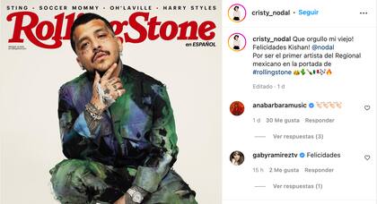 La publicación con la que la mamá de Christian Nodal lo felicitó