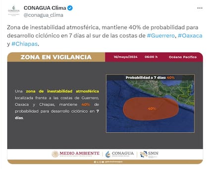 La publicación de Conagua