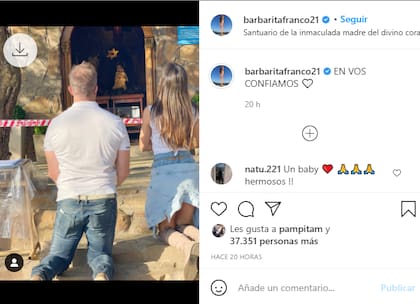 La publicación de Barby Franco que hizo pensar a sus fans que la modelo está buscando quedar embarazada