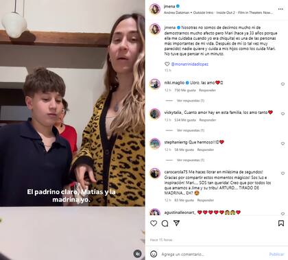 La publicación de Jimena Barón supero las 6 millones de reproducciones en menos de 24 horas (Foto: Instagram @jmena)
