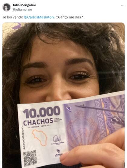 La publicación de Julia Mengolini