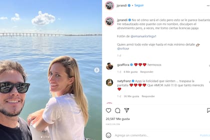 La publicación de Julieta Prandi en Instagram