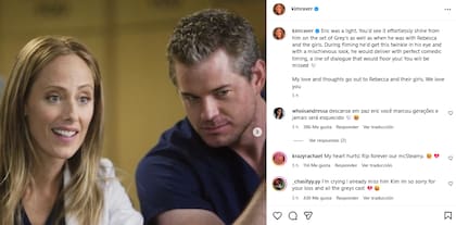 La publicación de Kim Raver tras el fallecimiento de Eric Dane (Foto: Instagram)