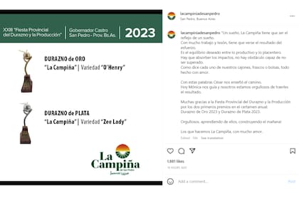 La publicación de La Campiña en Instagram