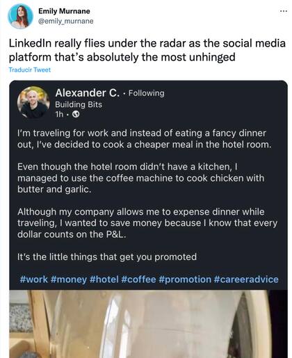 La publicación de la twittera que exhibió la actitud del empleado