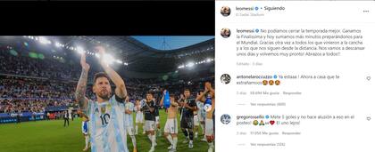 La publicación de Lionel Messi luego de la victoria contra Estonia
Foto: Instagram @leomessi