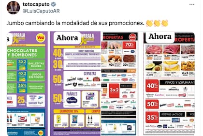 La publicación de Luis Caputo en su cuenta de X, la exTwitter