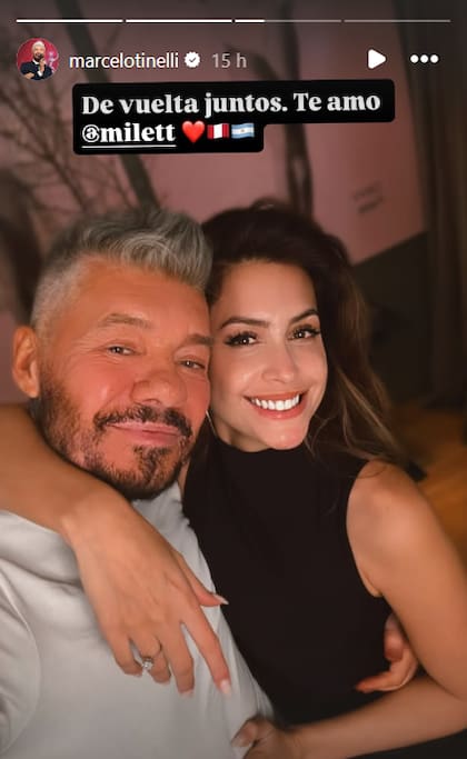 La publicación de Marcelo Tinelli junto a Milett