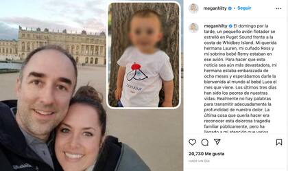 La publicación de Megan Hilty sobre el accidente