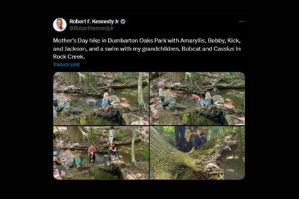 La publicación de Robert F. Kennedy Jr. acerca de su salida por el Día de la Madre causó opiniones divididas en X