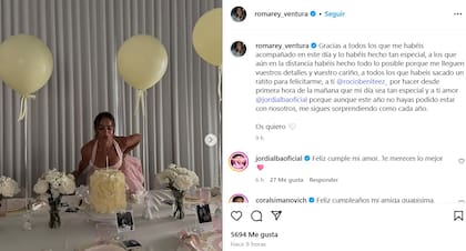 La publicación de Romarey Ventura y el sentido mensaje de Jordi Alba