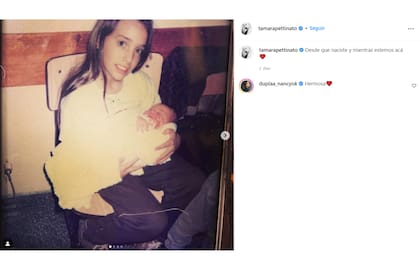 La publicación de Tamara Pettinato para su hermano Felipe
