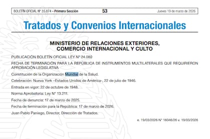 La publicación en el Boletín Oficial