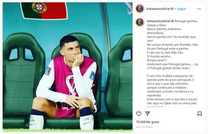 La publicación en instagram de la hermana de CR7