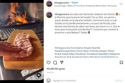 La publicación original del video corresponde a la cuenta de Instagram El mago cocina