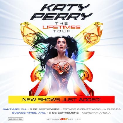 La publicación por la cual Katy Perry confirmó que volverá a tocar en la Argentina