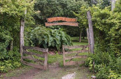 La puerta de ingreso a la reserva privada de EcoPortal de Piedra