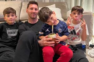 Sin querer, Leo Messi dejó a la vista el arriesgado nuevo look de Mateo
